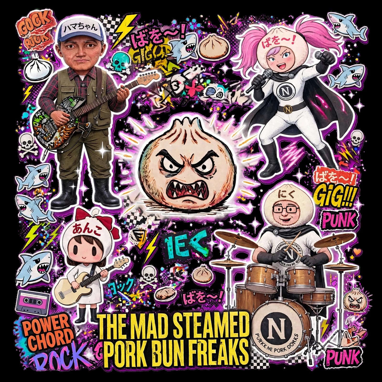 THE MAD STEAMED PORK BUN FREAKS
